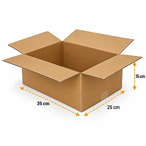35x25x15cm Koli - 4 Desi Koli - Tek Oluklu Koli - Kraft - 3