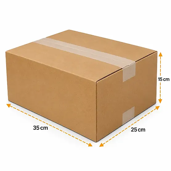 35x25x15cm Koli - 4 Desi Koli - Tek Oluklu Koli - Kraft - 4