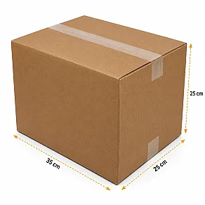 35x25x25cm Koli - 7 Desi Koli - Çift Oluklu Koli - 3