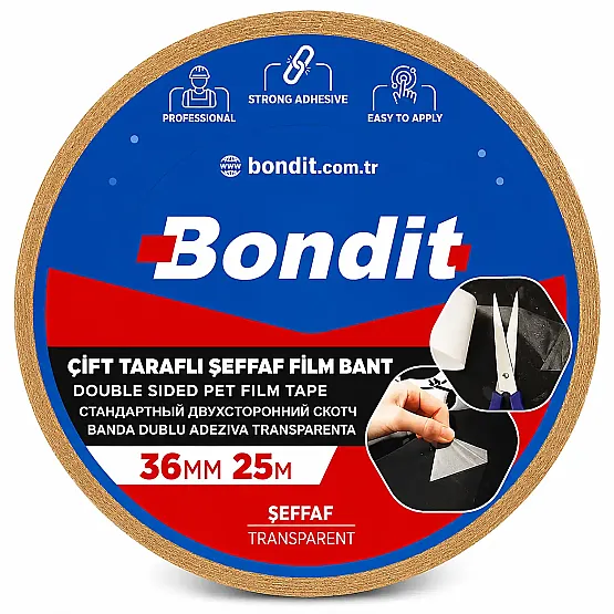 36mm x 25 Metre Çift Taraflı Film Bant - 2