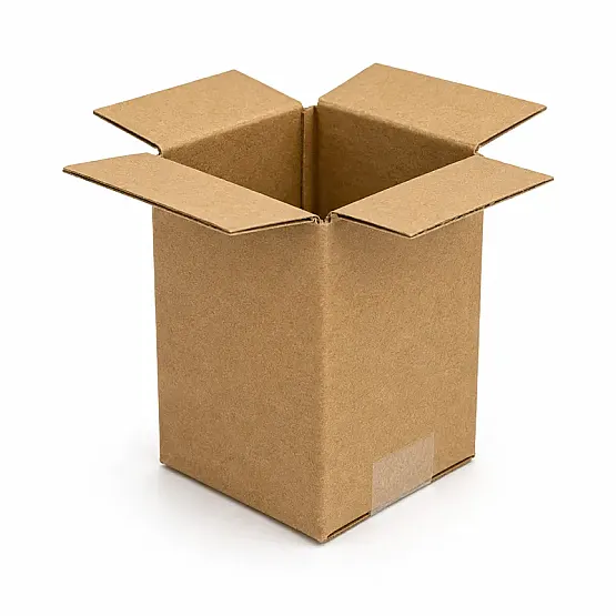 3x3x4cm Koli - 0,01 Desi Koli - Tek Oluklu Koli - Kraft - 1