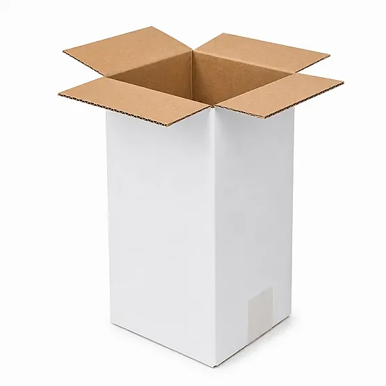 3x3x6cm Koli - 0,02 Desi Koli - Tek Oluklu Koli - Beyaz - 2