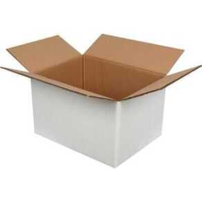 40*30*25cm Koli - 10 Desi Koli - Çift Oluklu Koli - Beyaz - Kolici