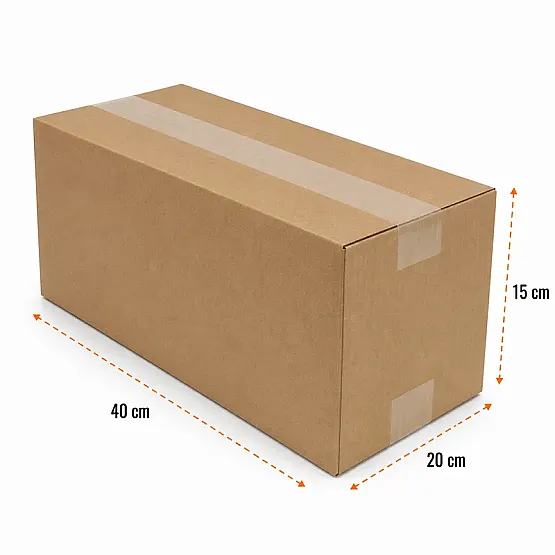 40x20x15cm Koli - 4 Desi Koli - Tek Oluklu Koli - Kraft - 3