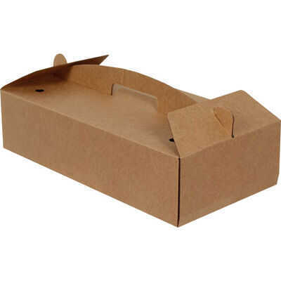 40x21,5x10cm Kutu - 3 Desi Kutu - Lahmacun Kutusu - Kraft - 1