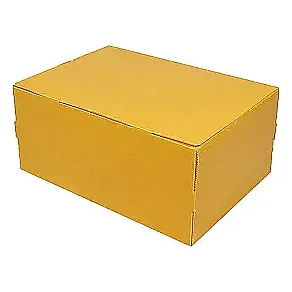 40x29x18 Plastik Kutu - Büyük Boy - Sarı - Plastik Koli (1)