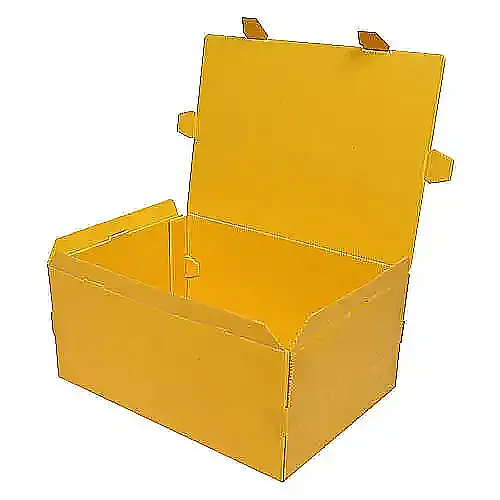 40x29x18 Plastik Kutu - Büyük Boy - Sarı - 1