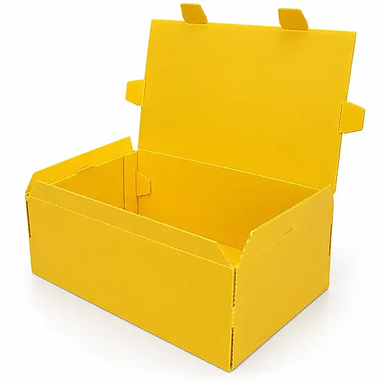 40x29x18 Plastik Kutu - Büyük Boy - Sarı - 1
