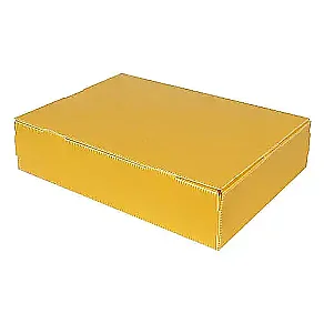 40x29x5cm Plastic Box - Mini Size - Yellow - Plastik Koli (1)