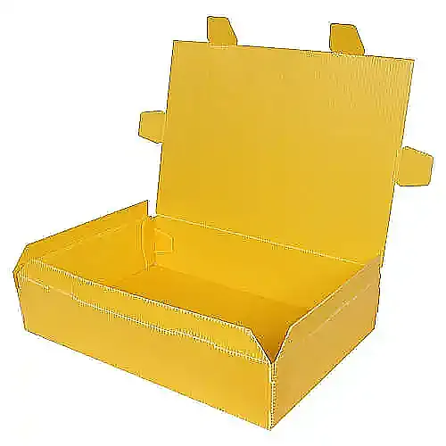 40x29x5cm Plastic Box - Mini Size - Yellow - 1