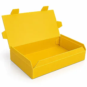 40x29x5cm Plastik Kutu - Mini Boy - Sarı - Plastik Koli (1)