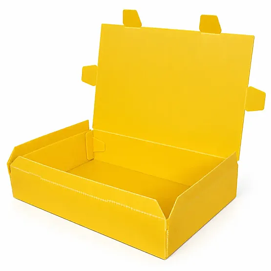 40x29x9cm Plastik Kutu - Orta Boy - Sarı - 3