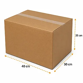 40x30x25cm Koli - 10 Desi Koli - Çift Oluklu Koli - Kolici (1)