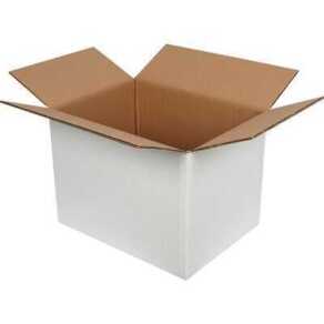 40*30*30cm Koli - 12 Desi Koli - Çift Oluklu Koli - Beyaz - Kolici