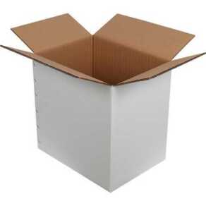 40*30*40cm Koli - 16 Desi Koli - Çift Oluklu Koli - Beyaz - Kolici