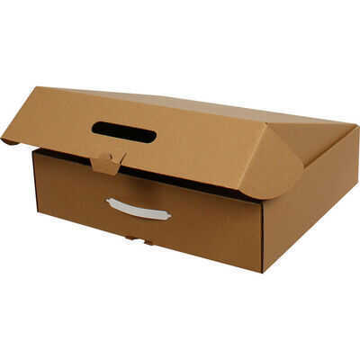 43*37*11cm Kutu - Kulplu Kutu - 6 Desi Kutu - Kraft - 2