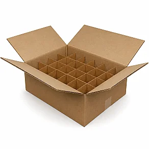 44x29,5x12,7cm Koli - 6 Desi Koli - Seperatörlü Su Bardağı Kolisi - 3