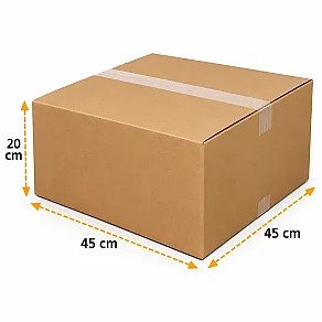 45x45x20cm Koli - 14 Desi Koli - Çift Oluklu Koli - Kolici (1)