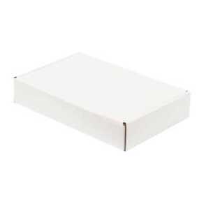 47x34x8cm Kutu - 4 Desi Kutu - Çift Oluklu Kilitli Kutu - Beyaz - Kutu