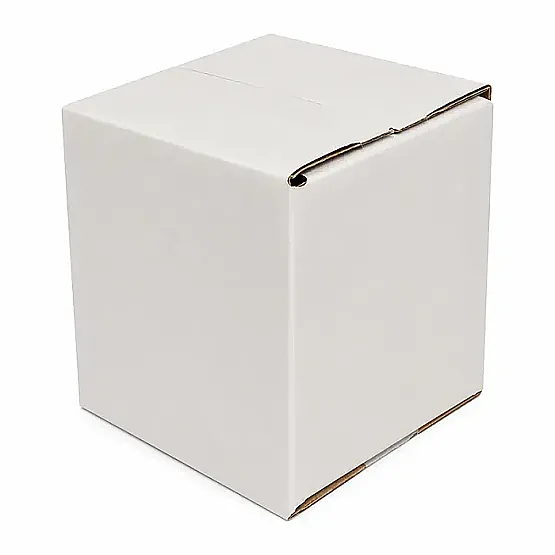 4x4x4cm Koli - 0,02 Desi Koli - Tek Oluklu Koli - Beyaz - 2