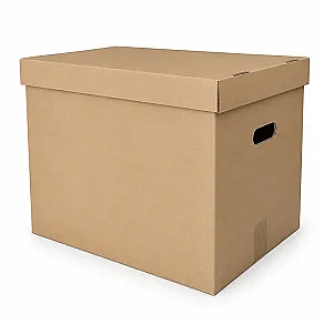 51x36x35cm El Tutamaklı Koli - 22 Desi Koli - Çift Oluklu Koli - Kraft - 1