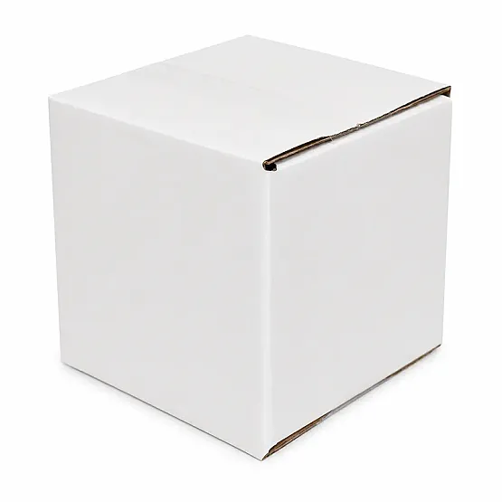 5x5x5cm Koli - 0,04 Desi Koli - Tek Oluklu Koli - Beyaz - 2