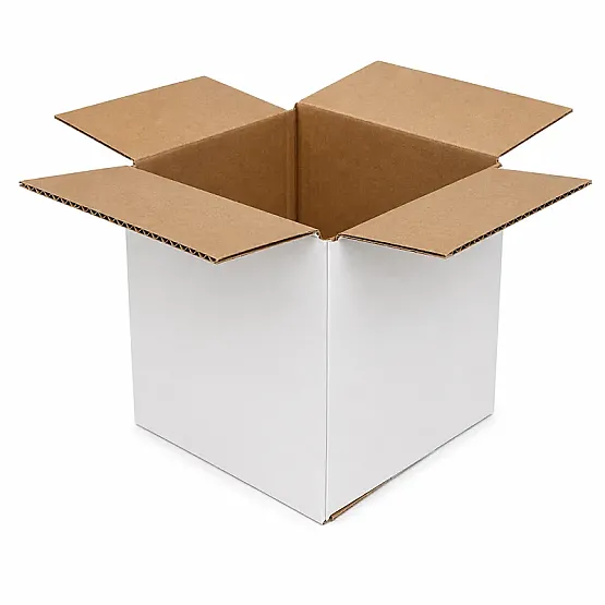5x5x5cm Koli - 0,04 Desi Koli - Tek Oluklu Koli - Beyaz - 3