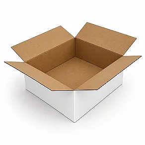 60x40x12cm Koli - 10 Desi Koli - Çift Oluklu Koli - Beyaz - 1