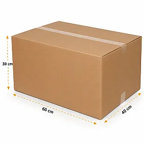 60x40x30cm Koli - 24 Desi Koli - Çift Oluklu Koli - 3