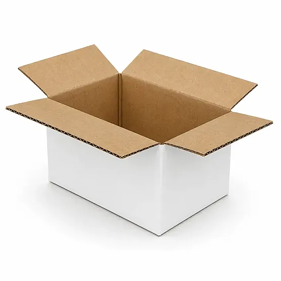 6,5x3,5x3cm Koli - 0,02 Desi Koli - Tek Oluklu Beyaz Koli - 1