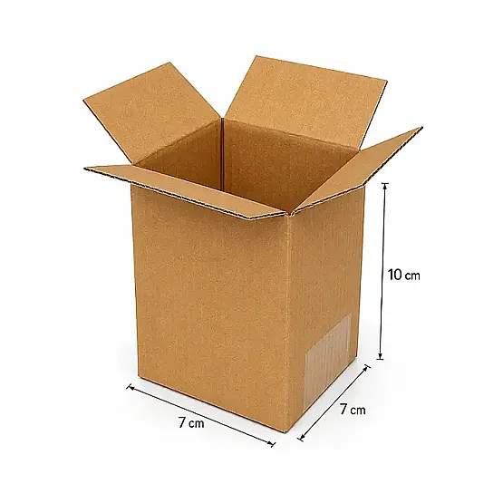 7x7x10cm Koli - 0,2 Desi Koli - Çift Oluklu Koli - 2
