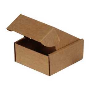 8*8*4cm Kilitli Kutu - Kraft - Thumbnail