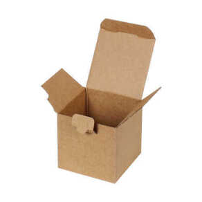8*8*8cm Kilitli Kutu - Kraft - Thumbnail