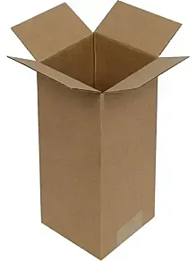 8x8x10 cm Kraft Single Wall Box 0.2 Desi Box - 1