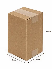 8x8x10cm Koli - 0,2 Desi Koli - Tek Oluklu Koli - Kraft - Kolicim (1)