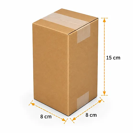 8x8x15cm Koli - 0,3 Desi Koli - Çift Oluklu Koli - 2