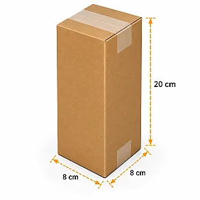 8x8x20cm Koli - 0,4 Desi Koli - Çift Oluklu Koli - Kolicim (1)