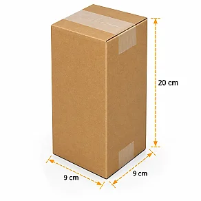 9x9x20cm Koli - 0,5 Desi Koli - Çift Oluklu Koli - Kolicim (1)