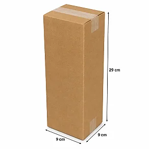 9x9x29cm Koli - 0,8 Desi Koli - Tek Oluklu Koli - Kraft - 3