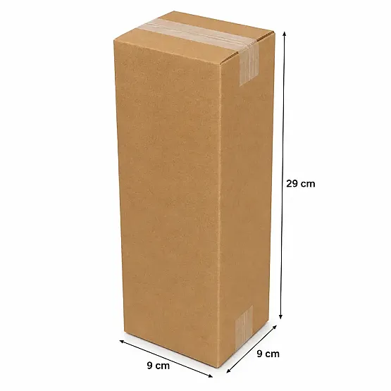 9x9x29cm Koli - 0,8 Desi Koli - Tek Oluklu Koli - Kraft - 3
