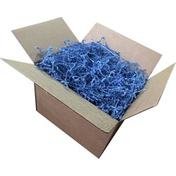 Zikzak Kırpık Kağıt Dolgu Malzemesi- Gece Mavisi - 250 Gr - Thumbnail