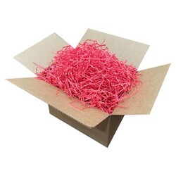 Zikzak Kırpık Kağıt Dolgu Malzemesi- Nar Çiçeği - 250 Gr - Thumbnail