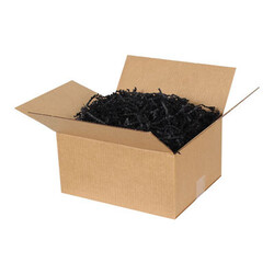 Zıkzak Kırpık Kağıt Dolgu Malzemesi- Siyah -250Gr - Thumbnail