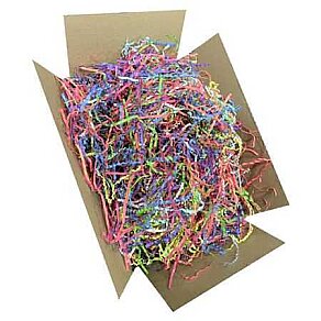 Mixed Color Crinkle Cut Paper Filler 1 kg - Kolimarket.com - Kutu