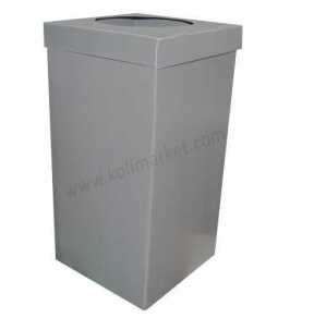 Plastik Geri Dönüşüm Kutusu - Gri - Plastik Koli