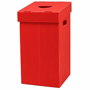 Plastik Atık Pil Kutusu - Kırmızı - 3