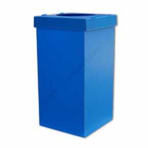 Plastik Geri Dönüşüm Kutusu - Mavi - Plastik Koli